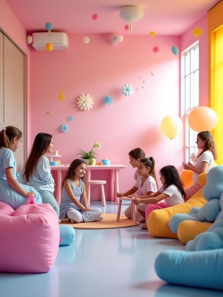 Zona infantil segura en fiesta de quinceañera